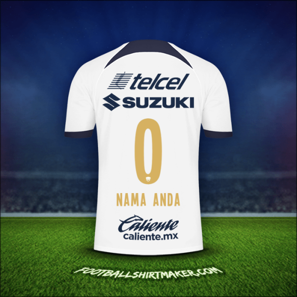 Jersey Pumas UNAM 2023/2024 -  nama anda - 0