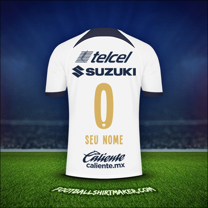 Camisa Pumas UNAM 2023/2024 -  seu nome - 0