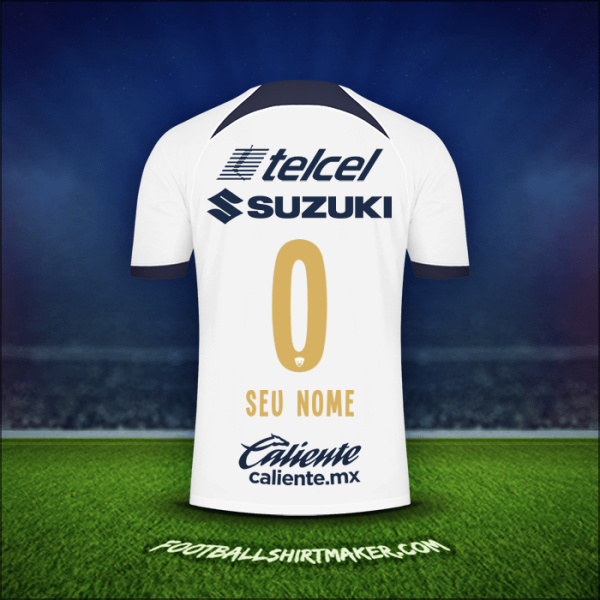 Camisa Pumas UNAM 2023/2024 -  seu nome - 0