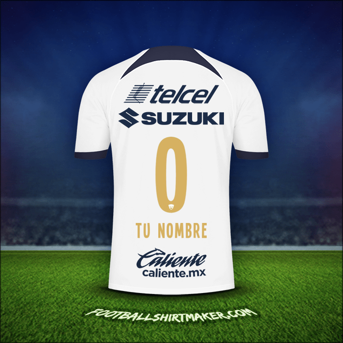 Camiseta Pumas UNAM 2023/2024 -  tu nombre - 0