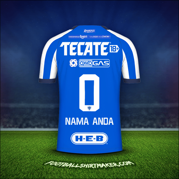 Jersey Monterrey 2023/2024 -  nama anda - 0