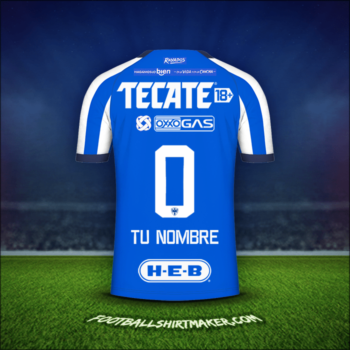 Camiseta Monterrey 2023/2024 -  tu nombre - 0