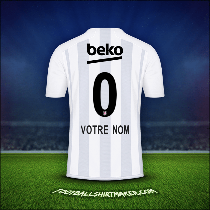 Maillot Besiktas JK 2023/2024 -  votre nom - 0