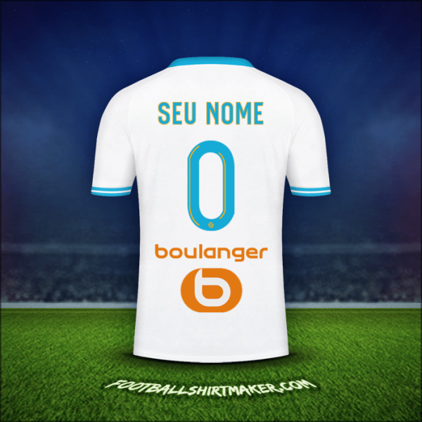 Camisa Olympique de Marseille 2023/2024 -  seu nome - 0