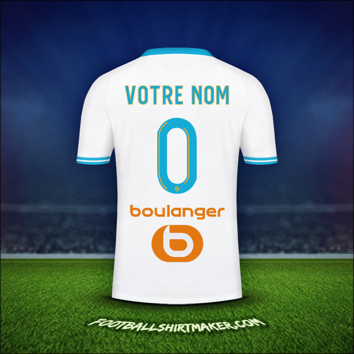 Maillot Olympique de Marseille 2023/2024 -  votre nom - 0