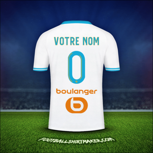 Maillot Olympique de Marseille 2023/2024 -  votre nom - 0