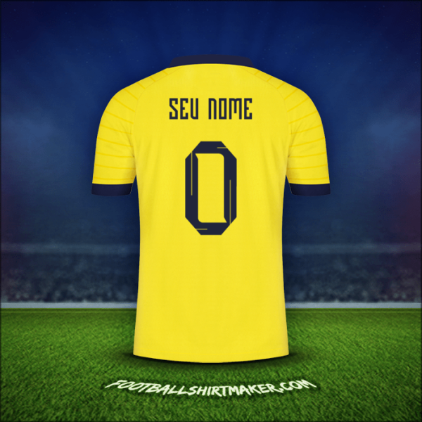 Camisa Equador 2023 -  seu nome - 0
