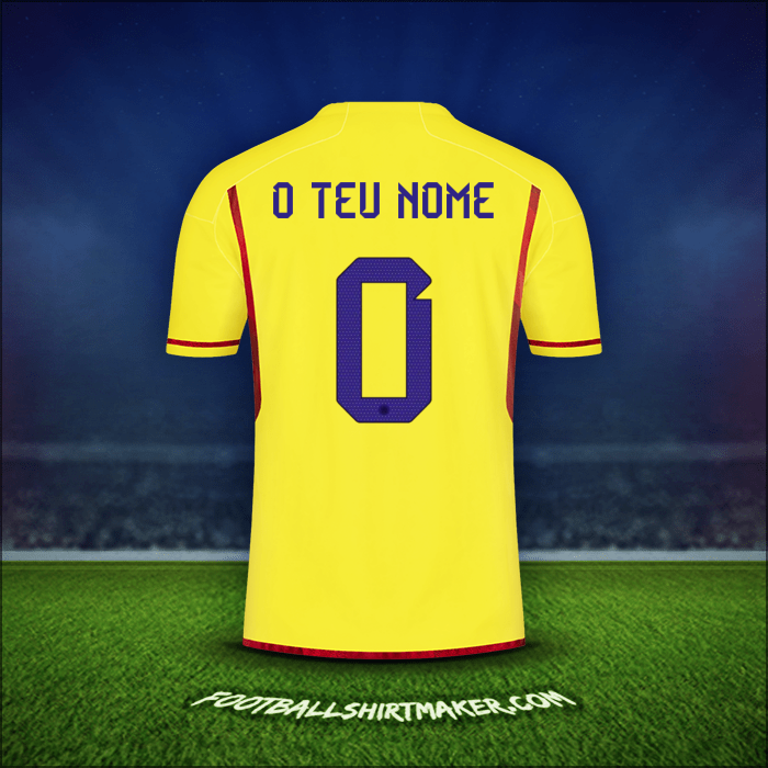 Camisola Colômbia 2022/2023 -  o teu nome - 0