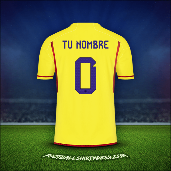 Camiseta Colombia 2022/2023 -  tu nombre - 0