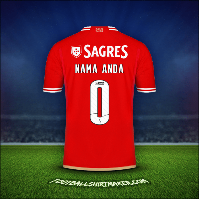 Jersey SL Benfica 2023/2024 -  nama anda - 0