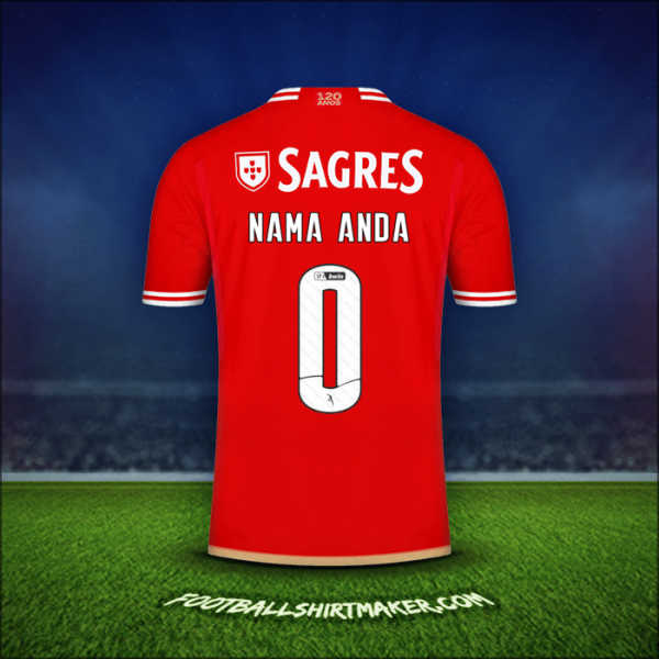 Jersey SL Benfica 2023/2024 -  nama anda - 0