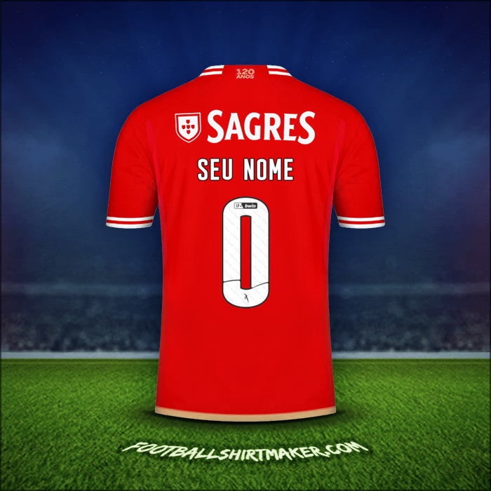 Camisa SL Benfica 2023/2024 -  seu nome - 0