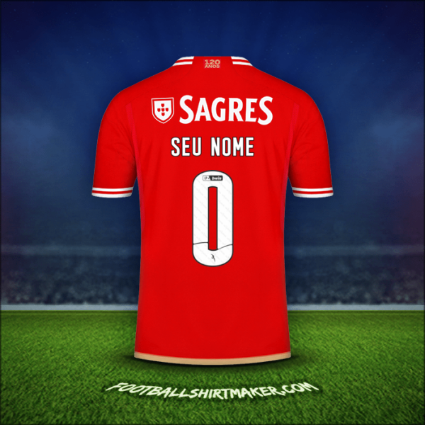 Camisa SL Benfica 2023/2024 -  seu nome - 0