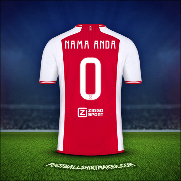 Jersey AFC Ajax 2023/2024 -  nama anda - 0