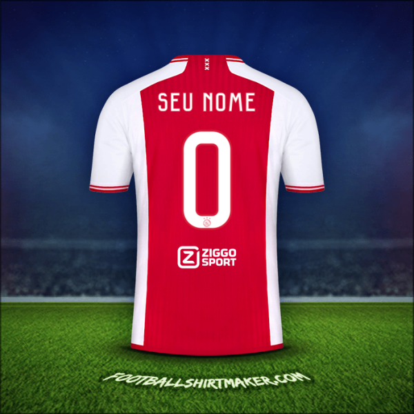 Camisa AFC Ajax 2023/2024 -  seu nome - 0