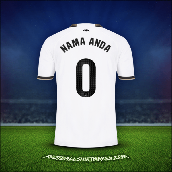 Jersey Valencia CF 2023/2024 -  nama anda - 0