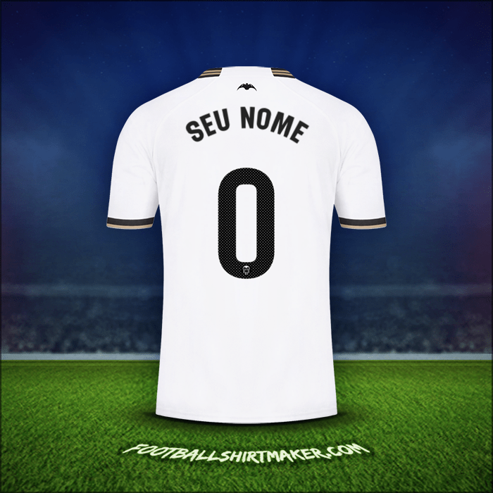 Camisa Valencia CF 2023/2024 -  seu nome - 0