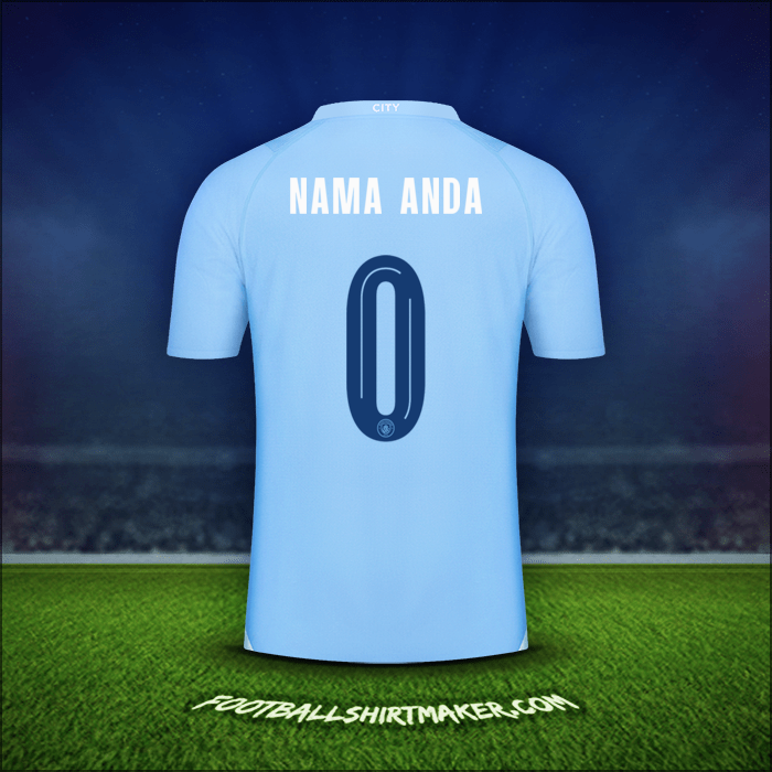 Jersey Manchester City Cup 2023/2024 -  nama anda - 0