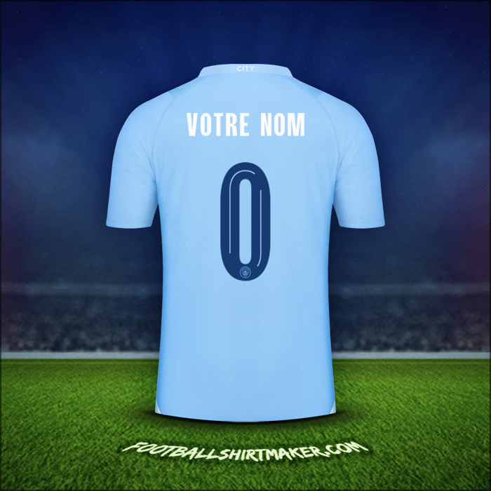 Maillot Manchester City Cup 2023/2024 -  votre nom - 0