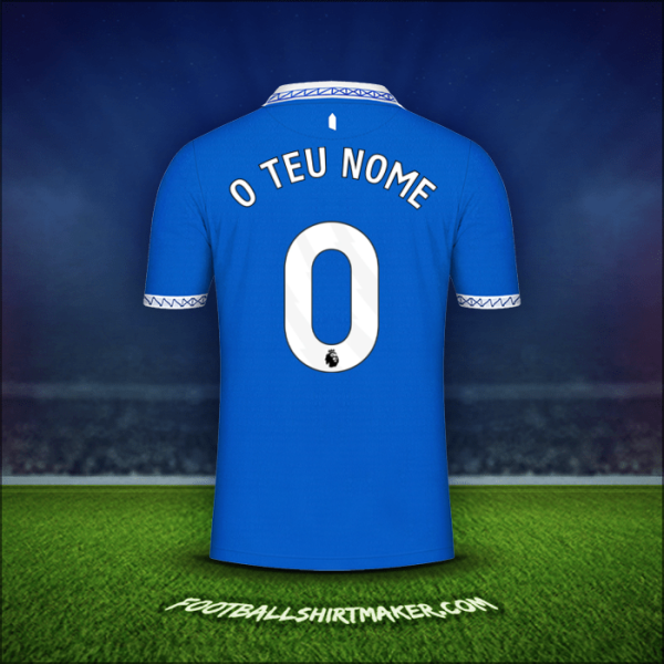 Camisola Everton FC 2023/2024 -  o teu nome - 0