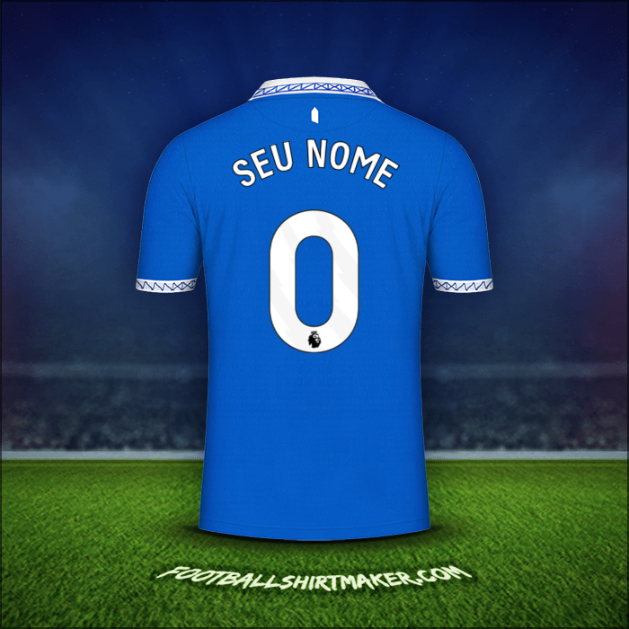 Camisa Everton FC 2023/2024 -  seu nome - 0