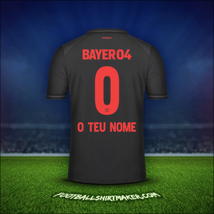 Camisola Bayer 04 Leverkusen 2023/2024 -  o teu nome - 0