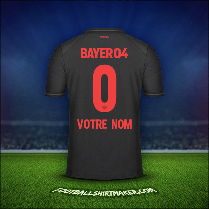 Maillot Bayer 04 Leverkusen 2023/2024 -  votre nom - 0