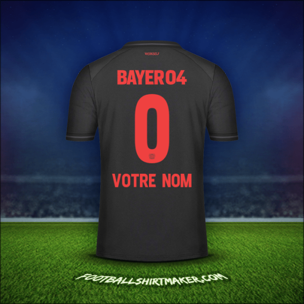 Maillot Bayer 04 Leverkusen 2023/2024 -  votre nom - 0