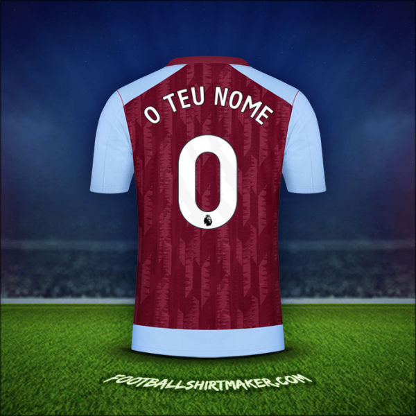 Camisola Aston Villa FC 2023/2024 -  o teu nome - 0