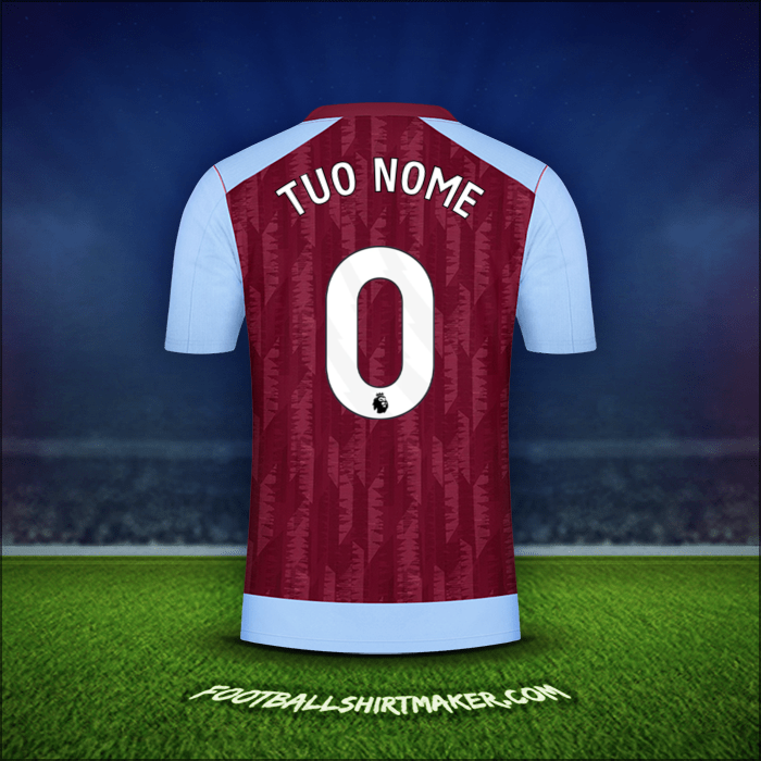 Maglia Aston Villa FC 2023/2024 -  tuo nome - 0