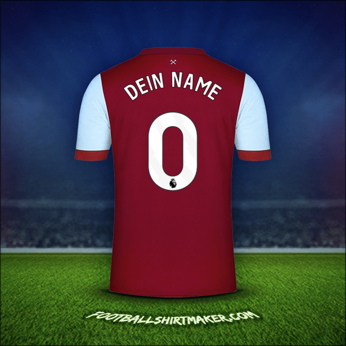 Trikot West Ham United FC 2023/2024 -  dein name - 0