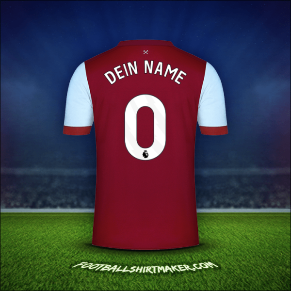 Trikot West Ham United FC 2023/2024 -  dein name - 0