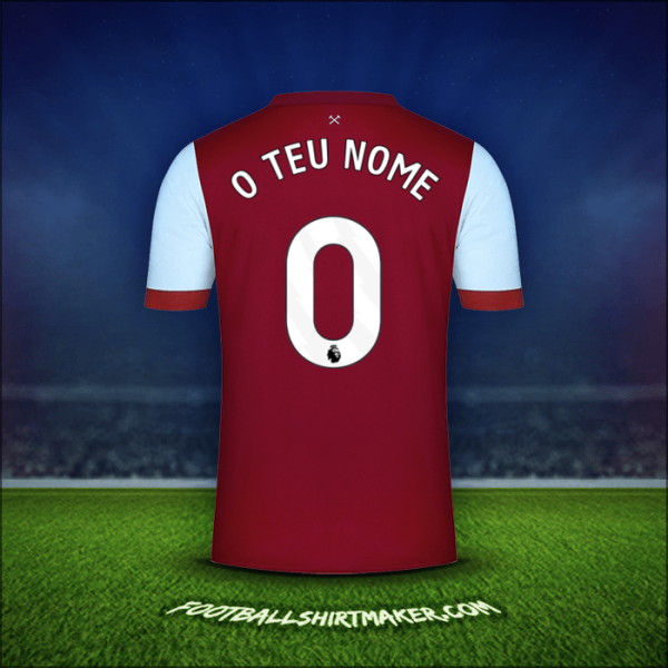 Camisola West Ham United FC 2023/2024 -  o teu nome - 0
