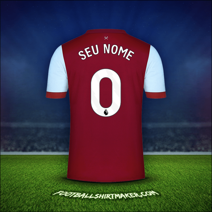 Camisa West Ham United FC 2023/2024 -  seu nome - 0
