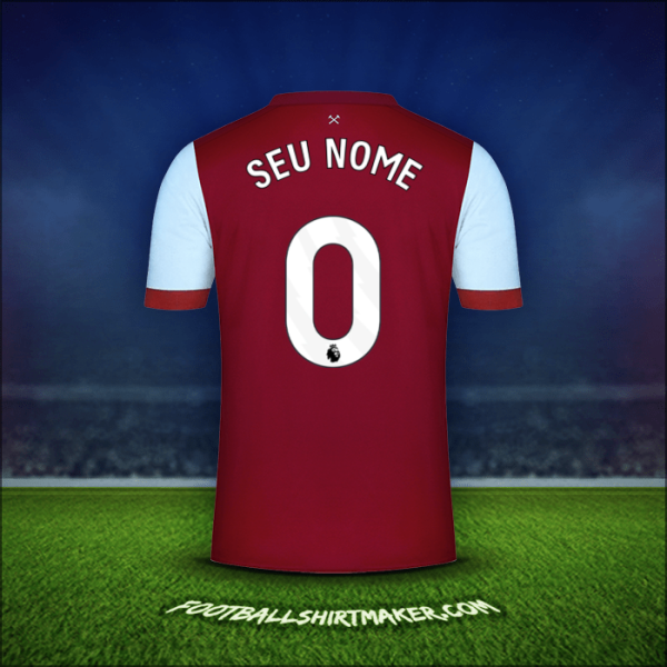 Camisa West Ham United FC 2023/2024 -  seu nome - 0