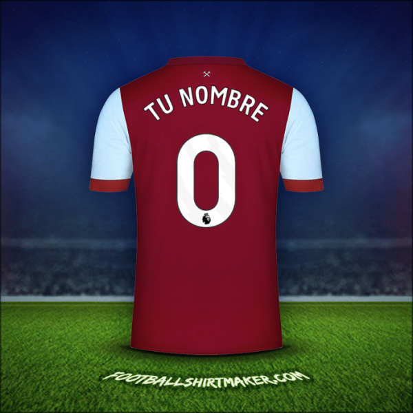 Camiseta West Ham United FC 2023/2024 -  tu nombre - 0