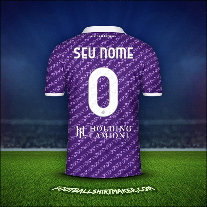 Camisa Fiorentina 2023/2024 -  seu nome - 0