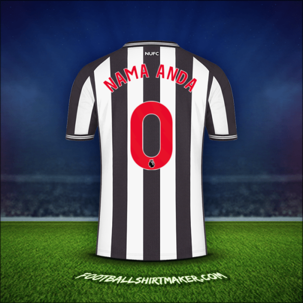 Jersey Newcastle United FC 2023/2024 -  nama anda - 0