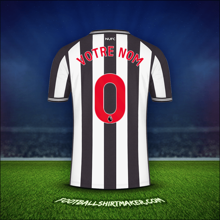 Maillot Newcastle United FC 2023/2024 -  votre nom - 0