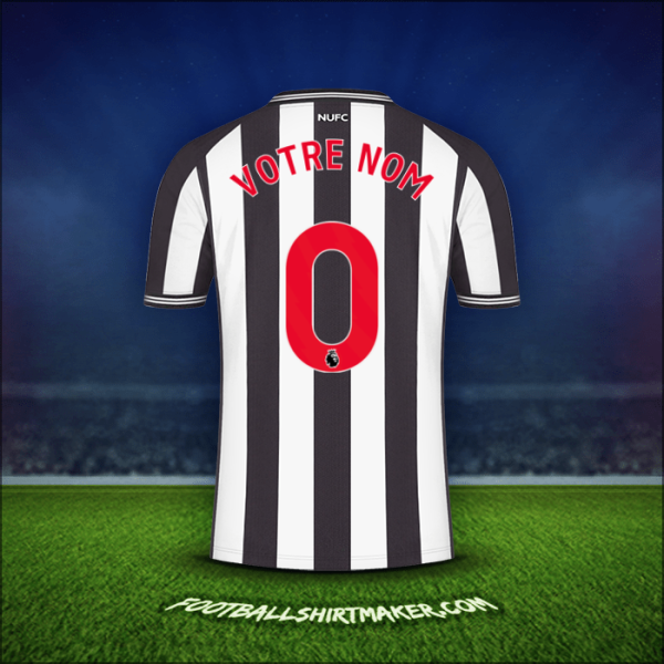 Maillot Newcastle United FC 2023/2024 -  votre nom - 0