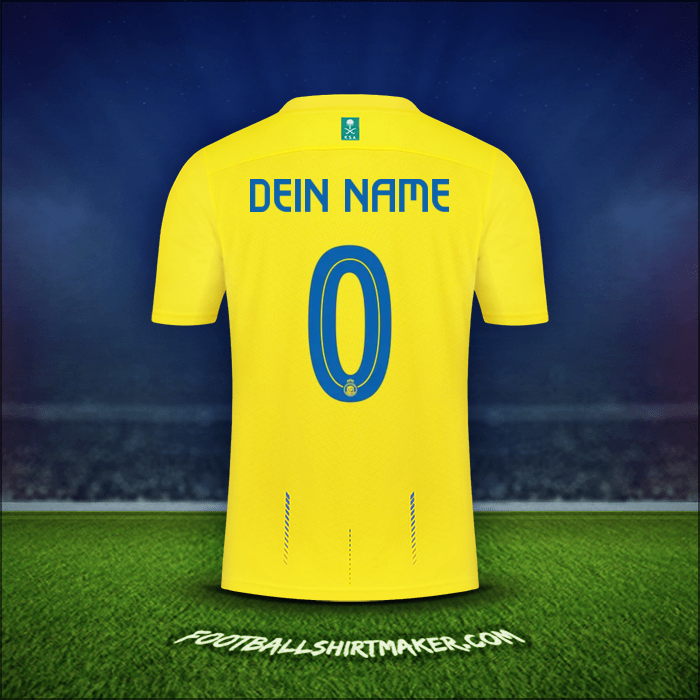 Trikot Al Nassr 2023/2024 -  dein name - 0