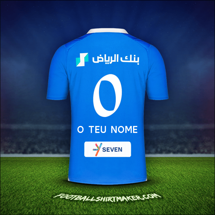 Camisola Al Hilal 2023/2024 -  o teu nome - 0