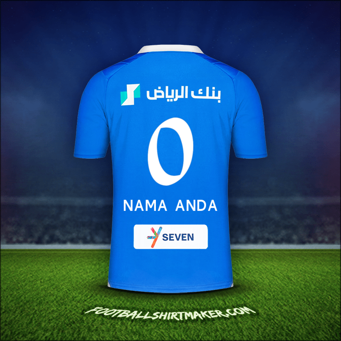 Jersey Al Hilal 2023/2024 -  nama anda - 0
