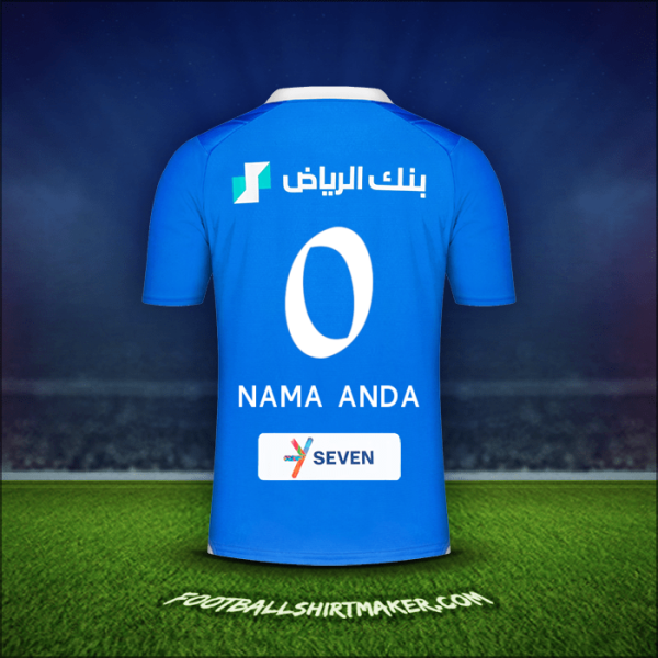 Jersey Al Hilal 2023/2024 -  nama anda - 0