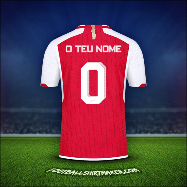 Camisola Arsenal Cup 2023/2024 -  o teu nome - 0