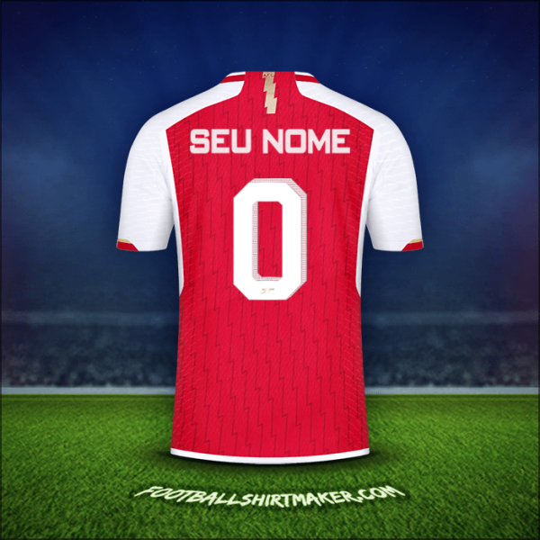 Camisa Arsenal Cup 2023/2024 -  seu nome - 0
