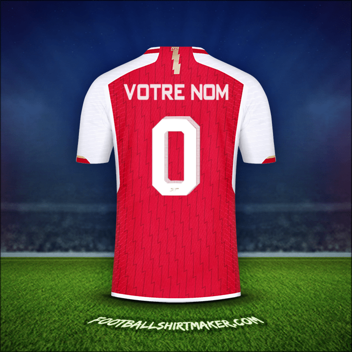 Maillot Arsenal Cup 2023/2024 -  votre nom - 0