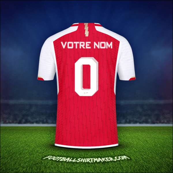 Maillot Arsenal Cup 2023/2024 -  votre nom - 0
