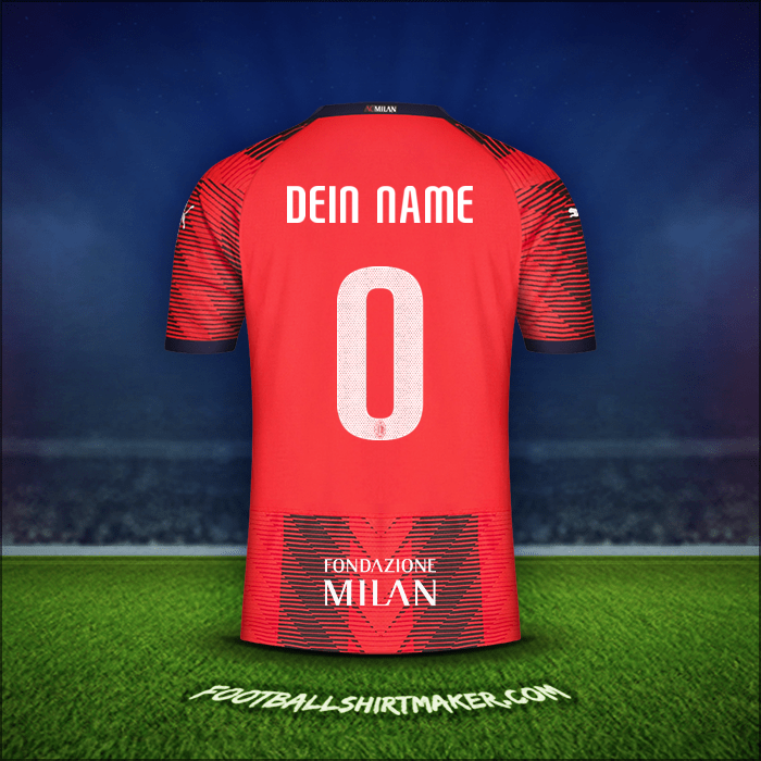 Trikot AC Milan Cup 2023/2024 -  dein name - 0