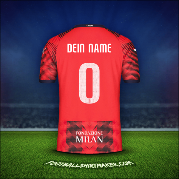 Trikot AC Milan Cup 2023/2024 -  dein name - 0